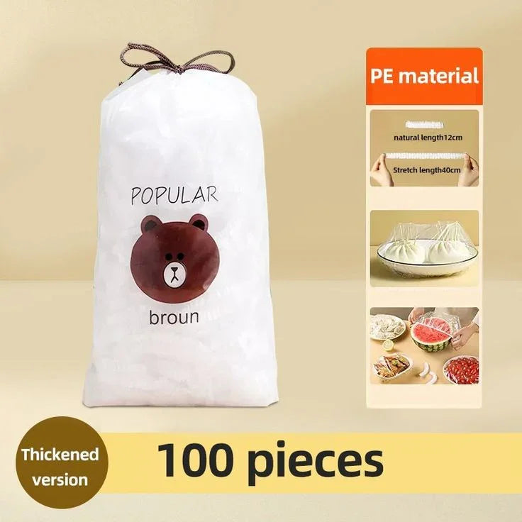 IMPORTED Pack Of 100pcs Food Cover Bag