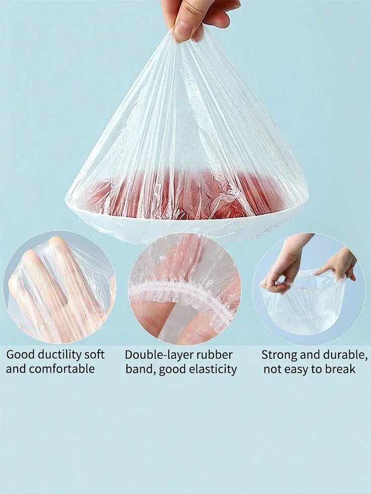 IMPORTED Pack Of 100pcs Food Cover Bag