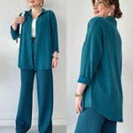 Two Piece Suit Button Co-Ord Casual Set