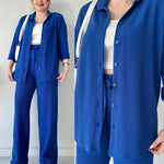 Two Piece Suit Button Co-Ord Casual Set