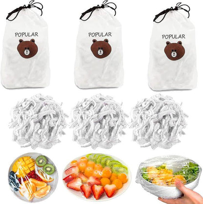 IMPORTED Pack Of 100pcs Food Cover Bag