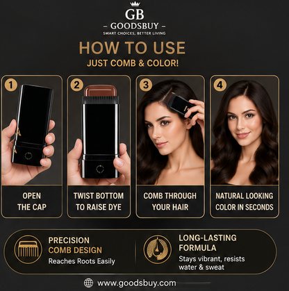 IMPORTED  2-in-1 Instant Hair Dye Comb