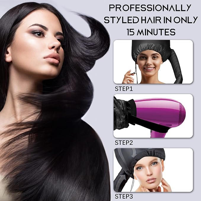 🧢✨ Drying Hat Quick Dry Cap Hair Dryer Heating Cap 💇‍♀️ Hairdressing Tools & Styling Accessories for Curly Hair Care 🧢✨