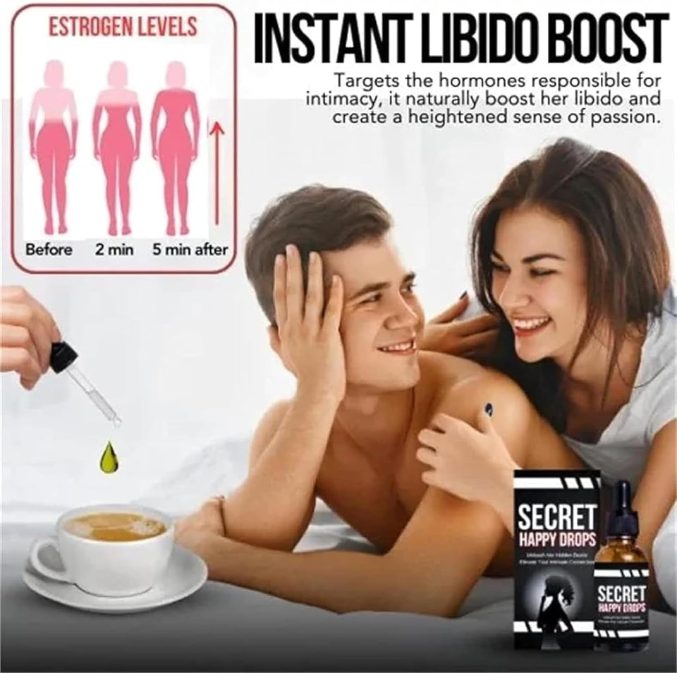 🌸 Secret Happy Drops for Women – Intimate Oral Drops | Increases Sensual Energy & Promotes Relaxation