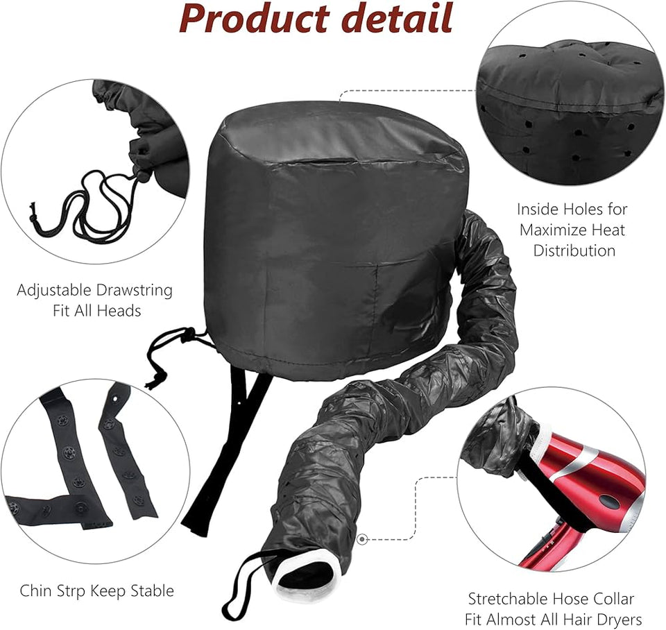🧢✨ Drying Hat Quick Dry Cap Hair Dryer Heating Cap 💇‍♀️ Hairdressing Tools & Styling Accessories for Curly Hair Care 🧢✨