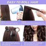 🎀 12pcs/Set Hair Roller Set 🎀 💁‍♀️ 12pcs Plastic Self-Grip Curlers (3 Sizes) + 12pcs Metal Clips ✨
