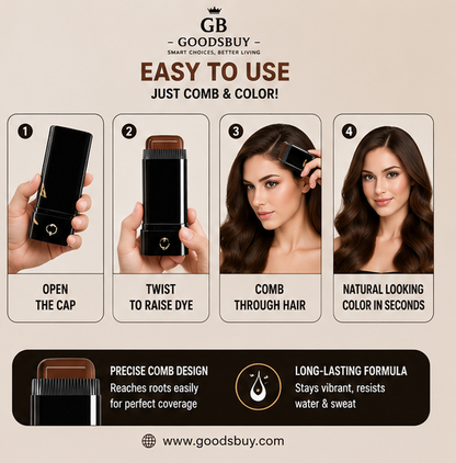 IMPORTED  2-in-1 Instant Hair Dye Comb
