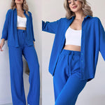 Two Piece Suit Button Co-Ord Casual Set