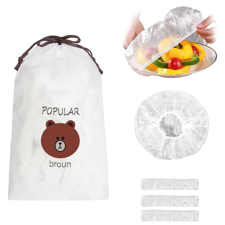 IMPORTED Pack Of 100pcs Food Cover Bag