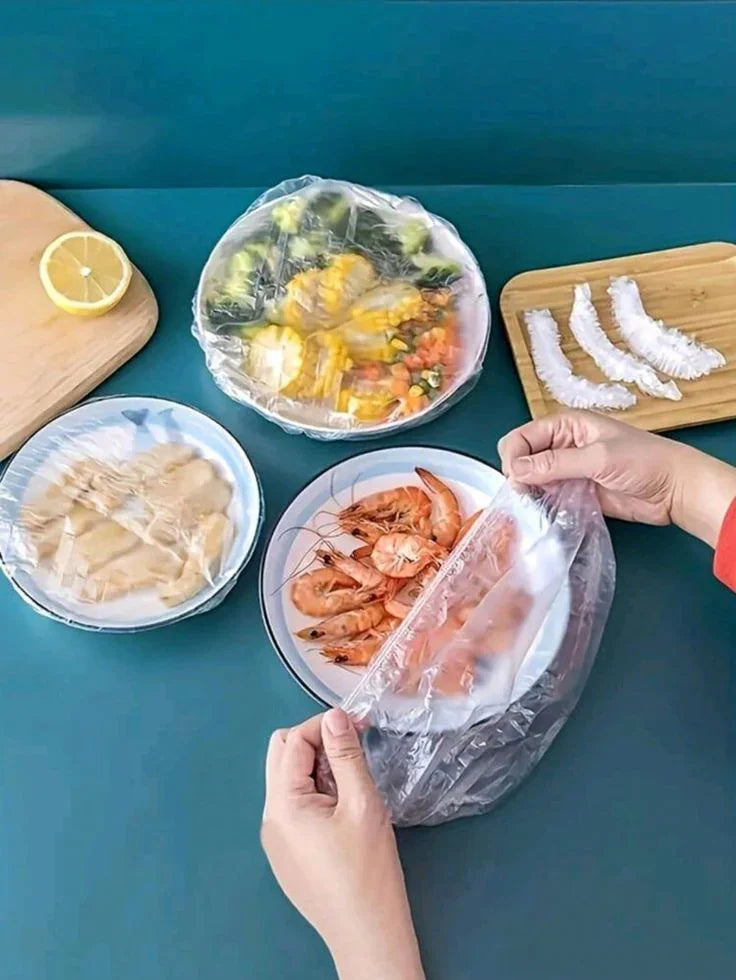 IMPORTED Pack Of 100pcs Food Cover Bag