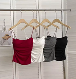 🌟 Stylish Waist Pleated Corset Top 🌟💖 Soft Support with Fixed Chest Pads – No need for a bra