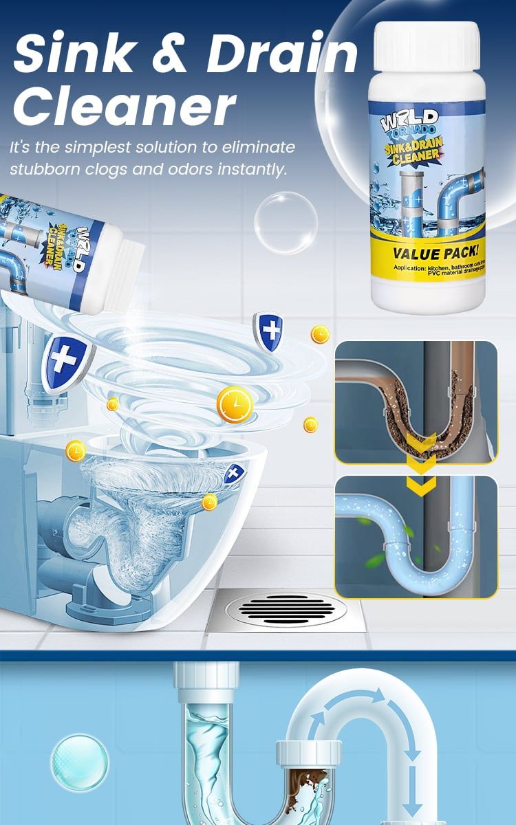 DRAINEX MAX FLOW - INSTANT SINK & DRAIN CLEANER (PACK OF 3)