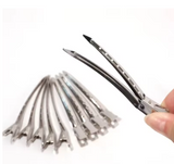 🎀 12pcs/Set Hair Roller Set 🎀 💁‍♀️ 12pcs Plastic Self-Grip Curlers (3 Sizes) + 12pcs Metal Clips ✨